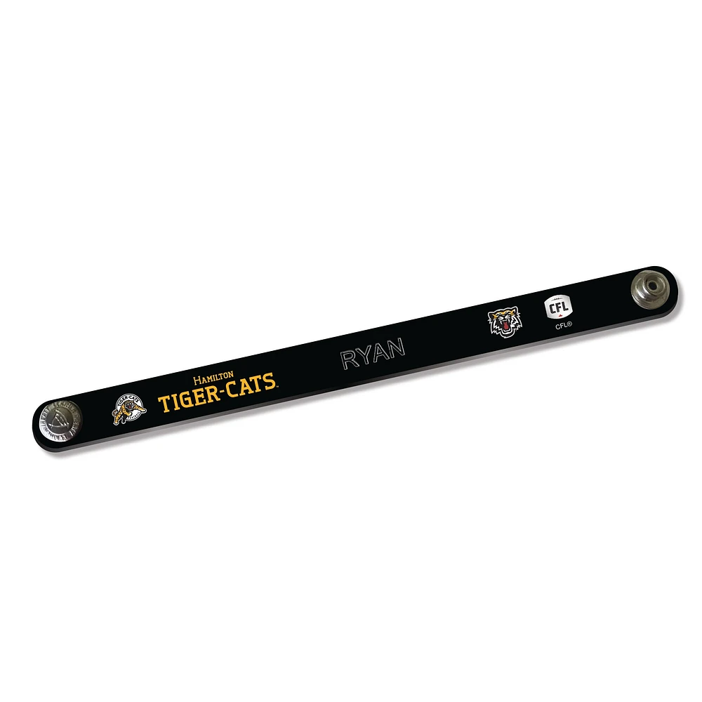 Bracelet mince en cuir personnalisé des Tiger-Cats de Hamilton