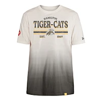 Men's New Era Black/Cream Hamilton Tiger-Cats Turf Traditions T-Shirt