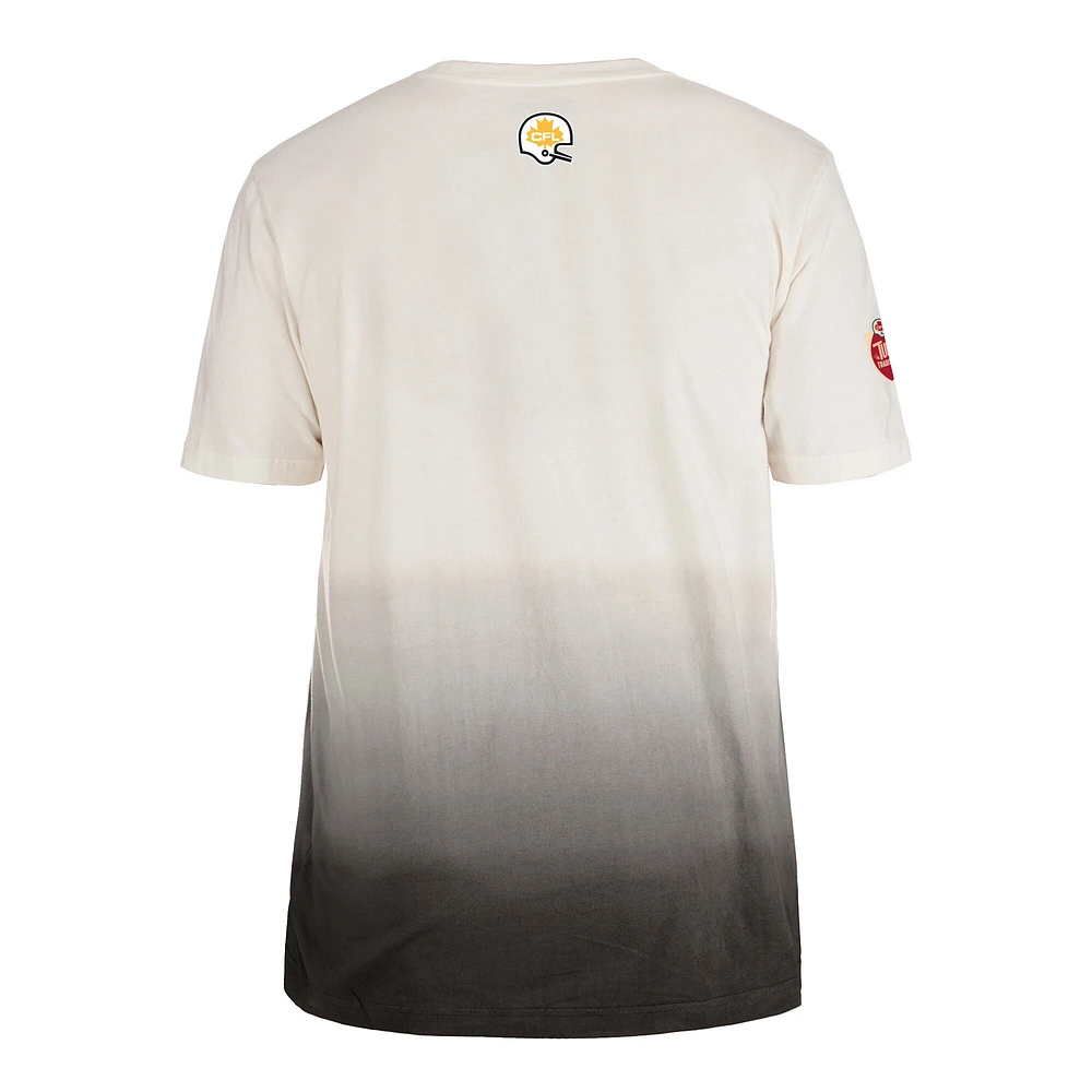 Men's New Era Black/Cream Hamilton Tiger-Cats Turf Traditions T-Shirt