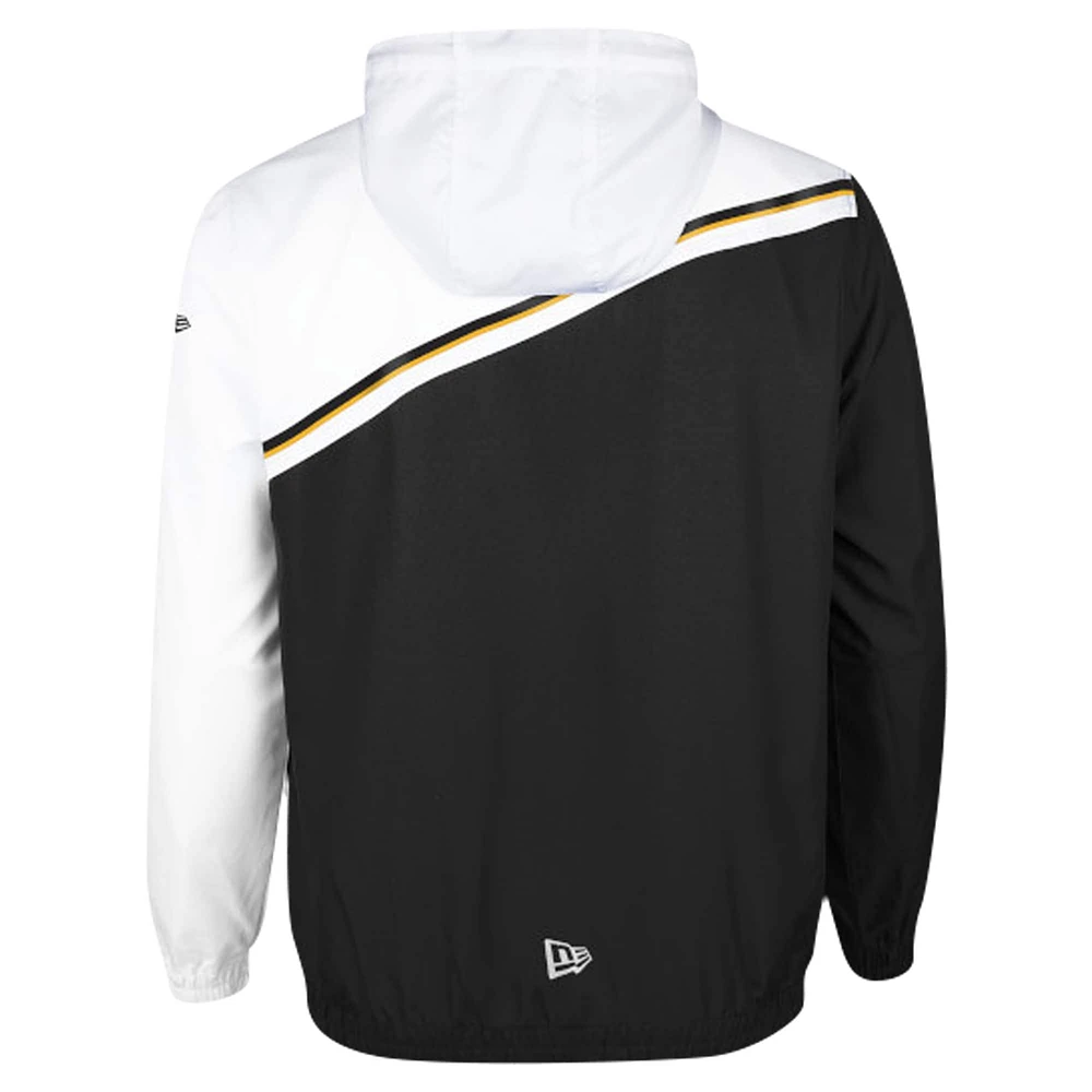 Men's New Era Black Hamilton Tiger-Cats Pinnacle Woven Ripstop Full-Zip Jacket