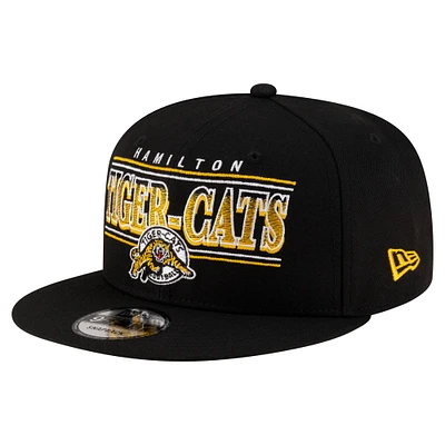 Casquette snapback noire Hamilton Tiger-Cats Sideline 9FIFTY pour homme de New Era