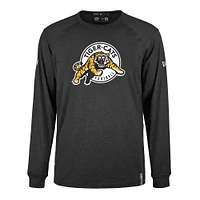 Men's New Era  Black Hamilton Tiger-Cats Sideline Thrive Performance Long Sleeve T-Shirt