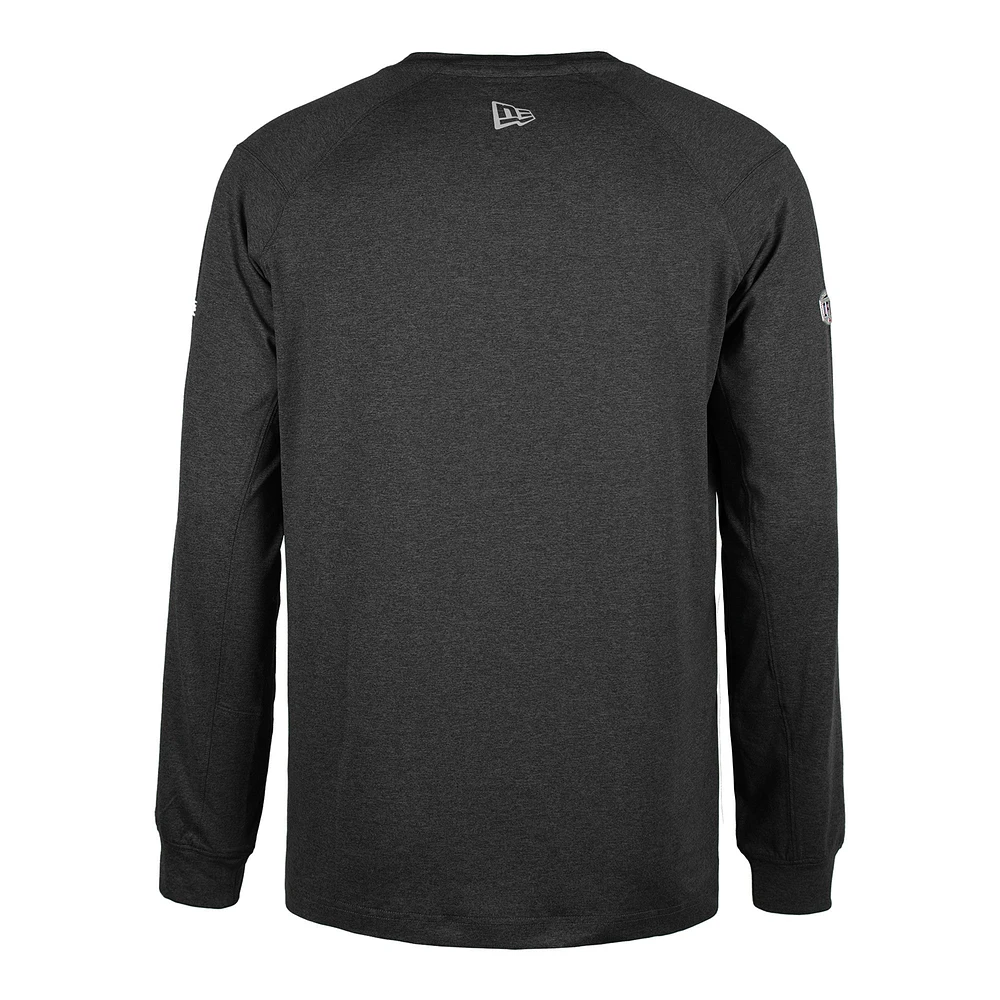 Men's New Era  Black Hamilton Tiger-Cats Sideline Thrive Performance Long Sleeve T-Shirt