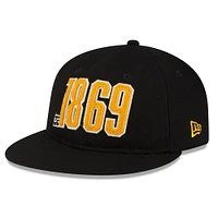 Men's New Era Black Hamilton Tiger-Cats Turf Traditions - 9FIFTY Established Snapback Hat
