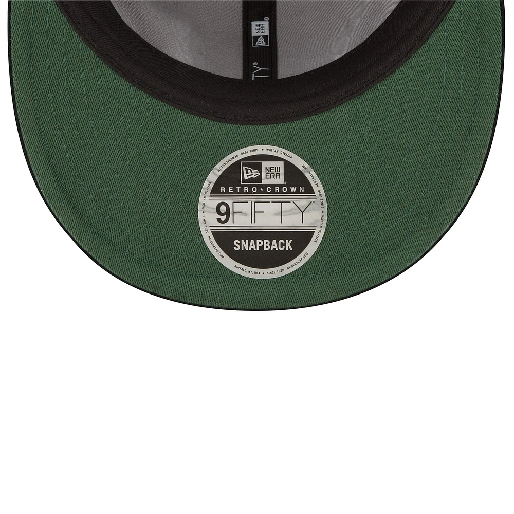 Men's New Era Black Hamilton Tiger-Cats Turf Traditions - 9FIFTY Established Snapback Hat
