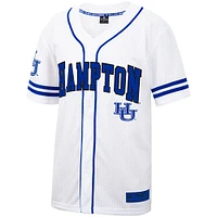 Men's Colosseum Hampton Pirates Free Spirited Mesh Button-Up Baseball Jersey