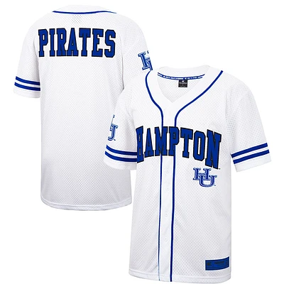 Men's Colosseum Hampton Pirates Free Spirited Mesh Button-Up Baseball Jersey