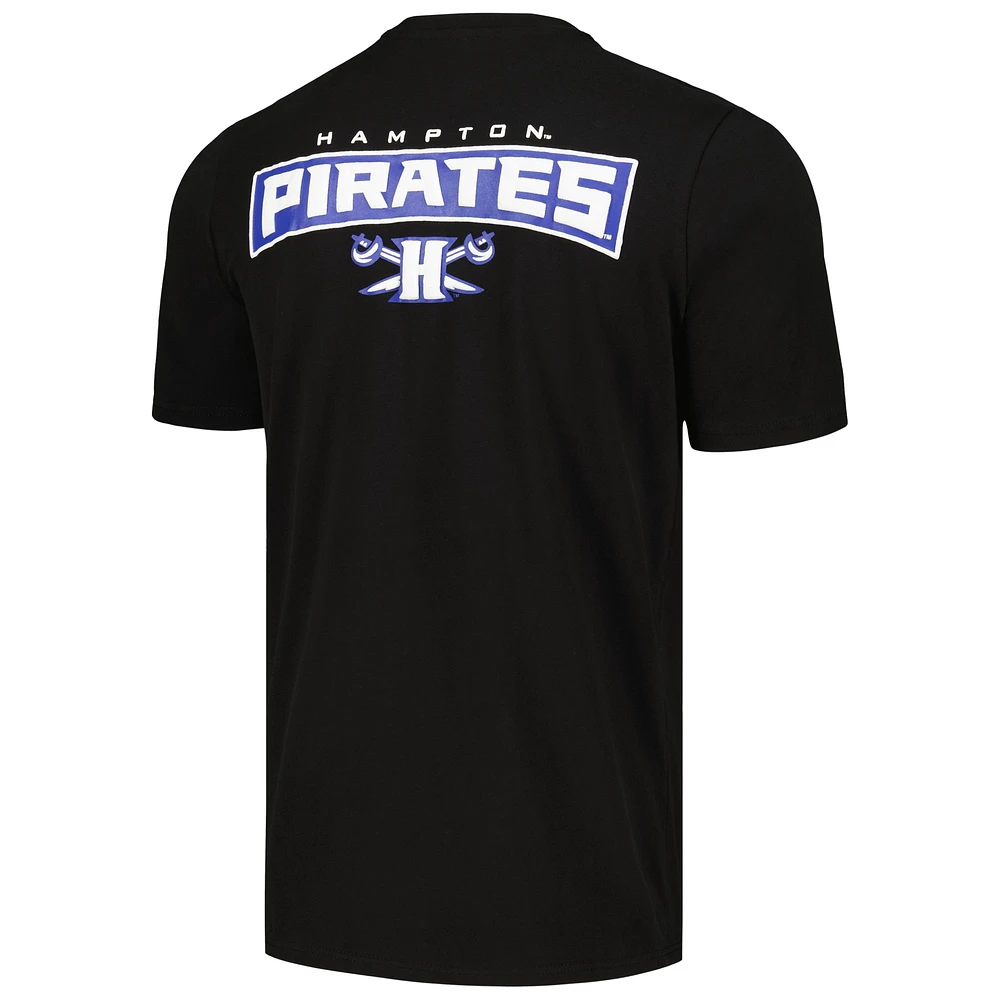 T-shirt FISLL pour hommes, noir, Hampton Pirates, appliqué