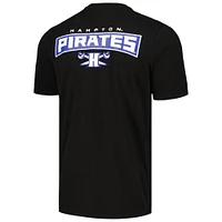 T-shirt FISLL pour hommes, noir, Hampton Pirates, appliqué