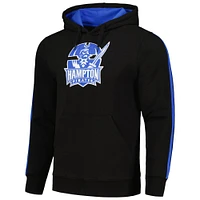 Men's FISLL Black Hampton Pirates Oversized Stripes Pullover Hoodie