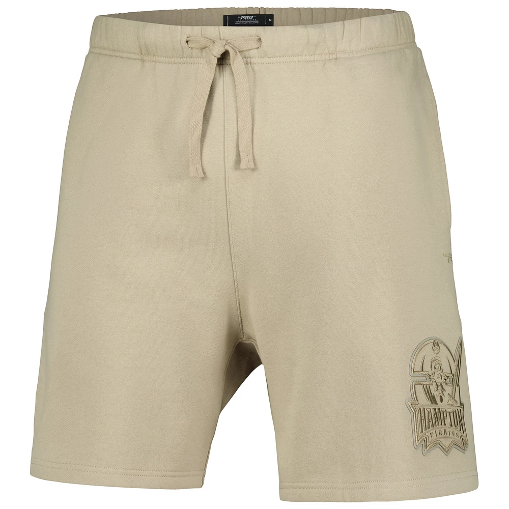 Men's Pro Standard Tan Hampton Pirates Neutral Relaxed Shorts