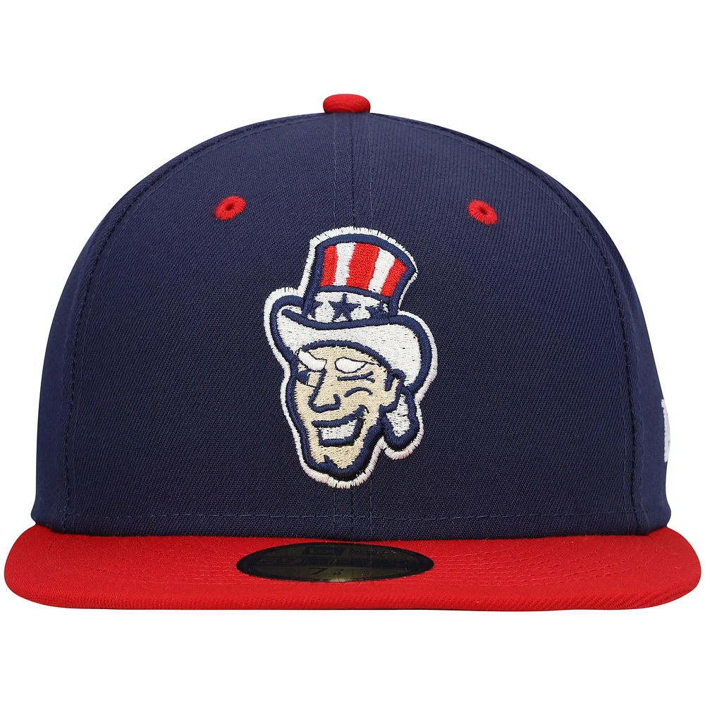 Men's New Era Navy Harrisburg Senators Authentic Collection Team Alternate 59FIFTY Fitted Hat