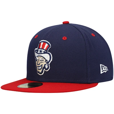Casquette ajustée 59FIFTY Team Alternate des Sénateurs de Harrisburg pour homme New Era bleu marine