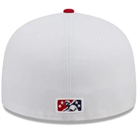 Men's New Era Red/Navy Harrisburg Senators Marvel x Minor League 59FIFTY Fitted Hat