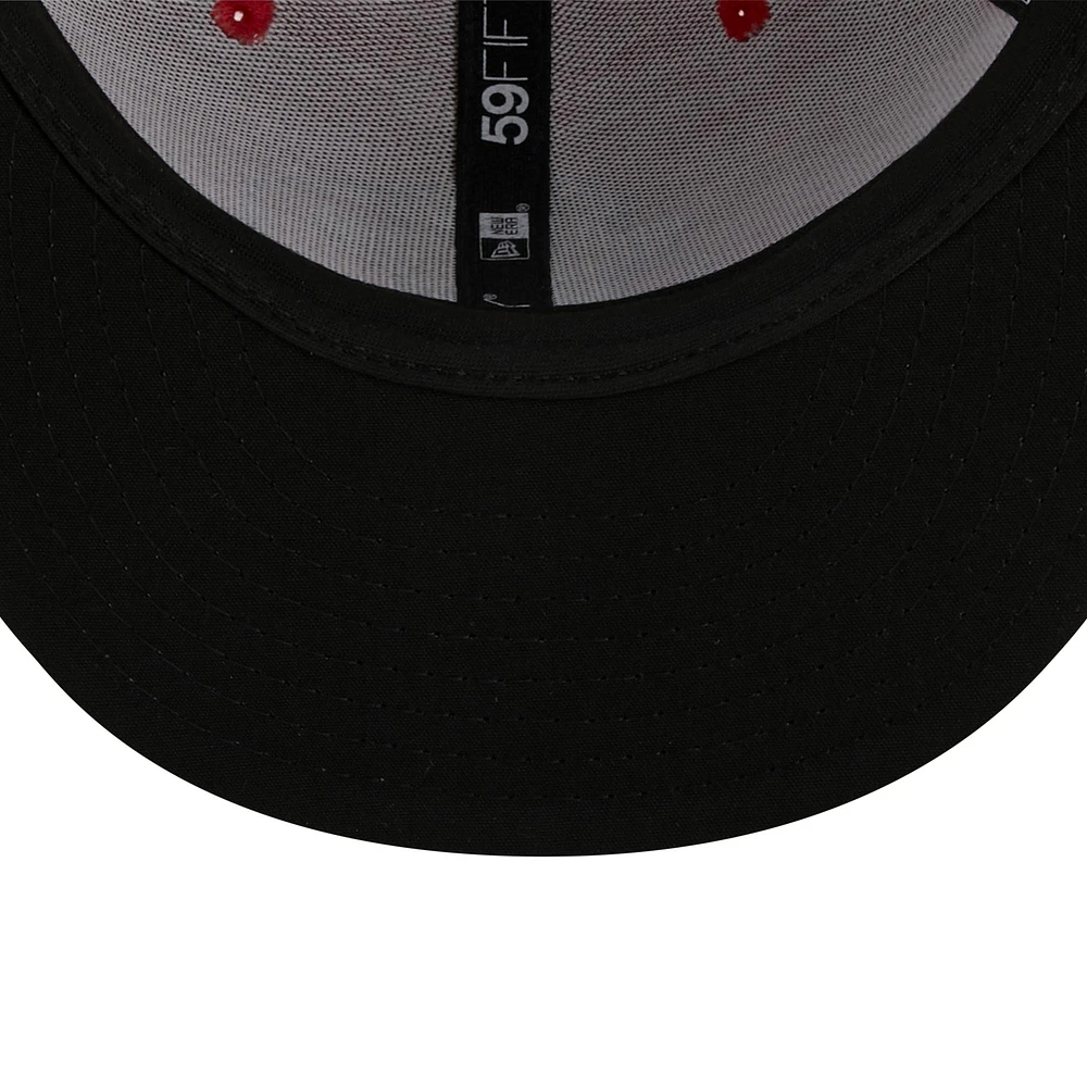 Men's New Era Red/Navy Harrisburg Senators Marvel x Minor League 59FIFTY Fitted Hat