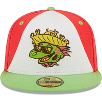 Men's New Era White/Green Playeros De Harrisburg Copa La Diversion 59FIFTY Fitted Hat