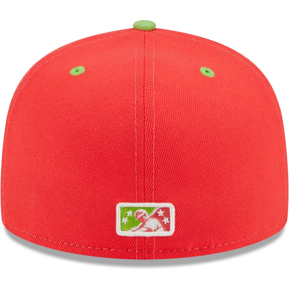 Men's New Era White/Green Playeros De Harrisburg Copa La Diversion 59FIFTY Fitted Hat