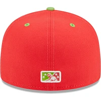 Men's New Era White/Green Playeros De Harrisburg Copa La Diversion 59FIFTY Fitted Hat