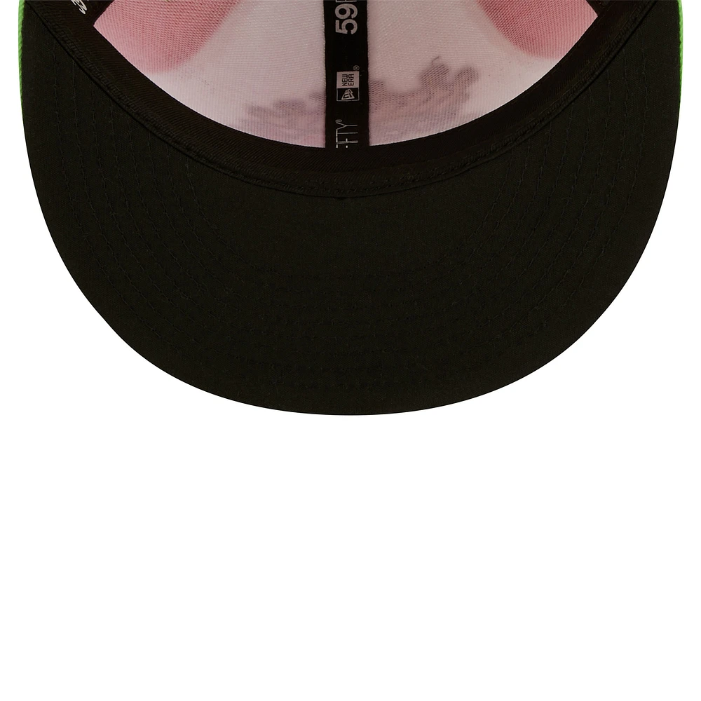 Men's New Era White/Green Playeros De Harrisburg Copa La Diversion 59FIFTY Fitted Hat