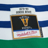 Men's Mitchell & Ness Gordie Howe Green Hartford Whalers  1979/80 Blue Line Player Jersey