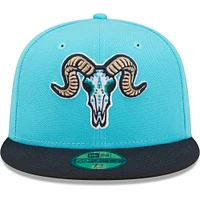 Men's New Era Aqua/Black Chivos De Hartford Copa La Diversion 59FIFTY Fitted Hat
