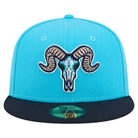 Men's New Era Light Blue/Navy Hartford Yard Goats Copa de la Diversión 59FIFTY Fitted Hat