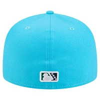 Men's New Era Light Blue/Navy Hartford Yard Goats Copa de la Diversión 59FIFTY Fitted Hat