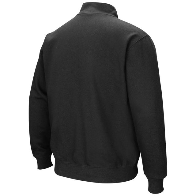 Veste Colosseum Black Harvard Crimson Tortugas Team Logo Quarter-Zip pour homme