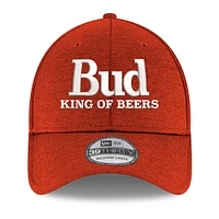 Men's New Era Scarlet Ken Schrader Bud King of Beers 39THIRTY Flex Hat
