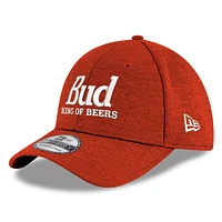 Men's New Era Scarlet Ken Schrader Bud King of Beers 39THIRTY Flex Hat