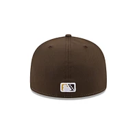 Men's New Era  Yellow Hickory Crawdads Theme Nights 59FIFTY Fitted Hat