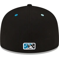 Men's New Era Black/Royal Hickory Crawdads Copa De La Diversion 59FIFTY Fitted Hat