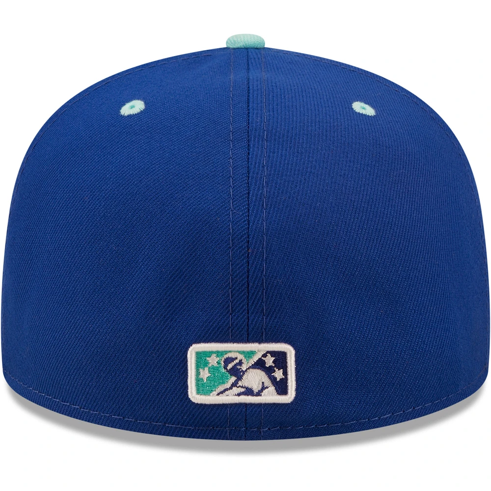 Men's New Era Blue/Mint Soñadores De Hillsboro Copa La Diversion 59FIFTY Fitted Hat