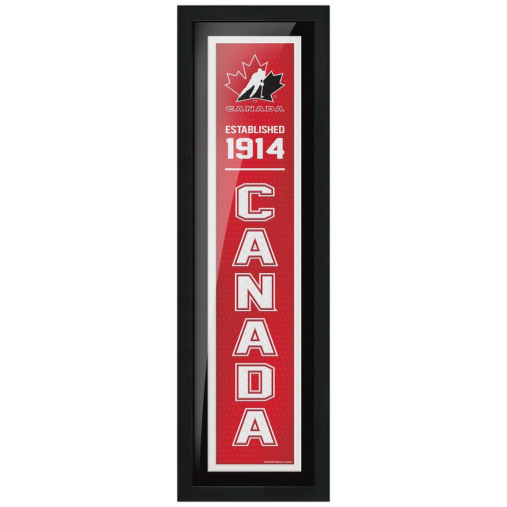Hockey Canada - 6'' x 22'' Established Framed Art