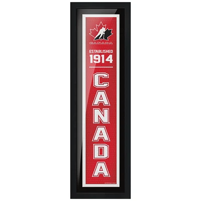 Hockey Canada - 6'' x 22'' Established Framed Art
