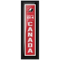Hockey Canada - 6'' x 22'' Established Framed Art