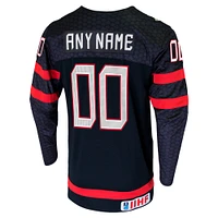 Men's Nike Black Hockey Canada - Custom Replica Jersey