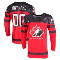 Men's Nike Red Hockey Canada - Custom Replica Jersey