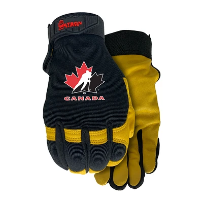 Gants Watson pour hommes Noir/Jaune polyvalents Flextime de Hockey Canada