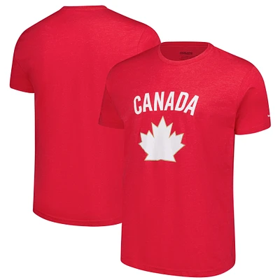 T-shirt graphique unisexe rouge de l'équipe canadienne Hockey Canada 2024