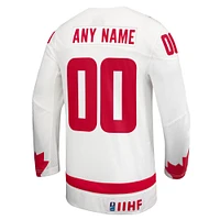 Unisex White Hockey Canada Alternate Replica Custom Jersey