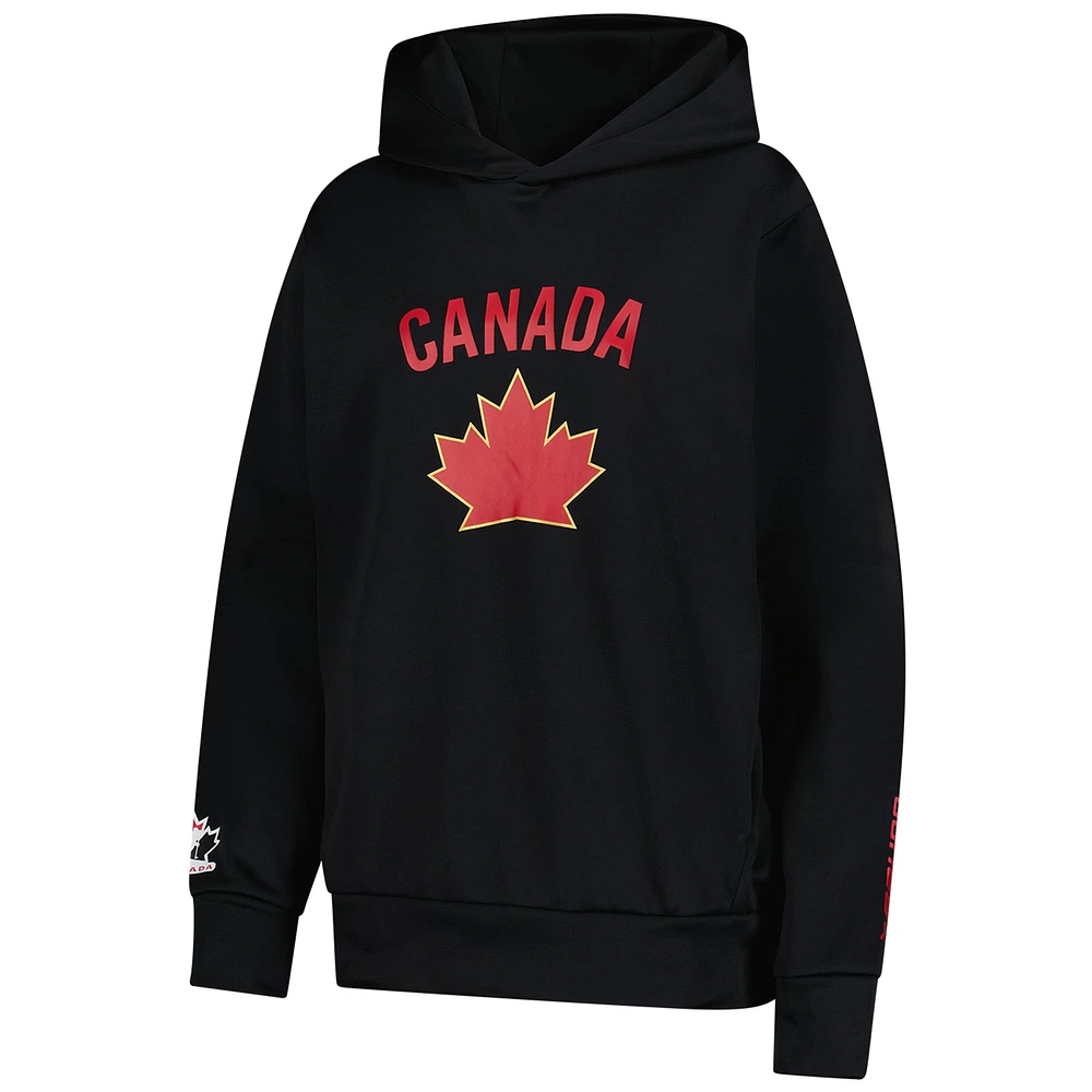 Women's Black Hockey Canada 2024 Pullover Hoodie
