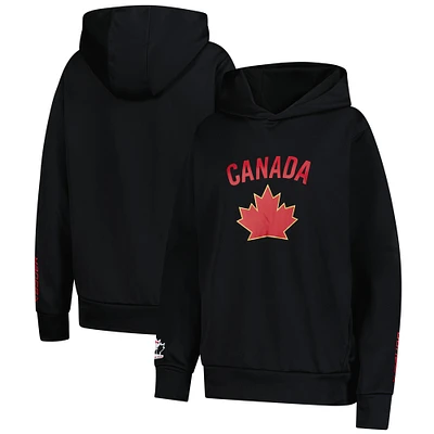 Women's Black Hockey Canada 2024 Pullover Hoodie