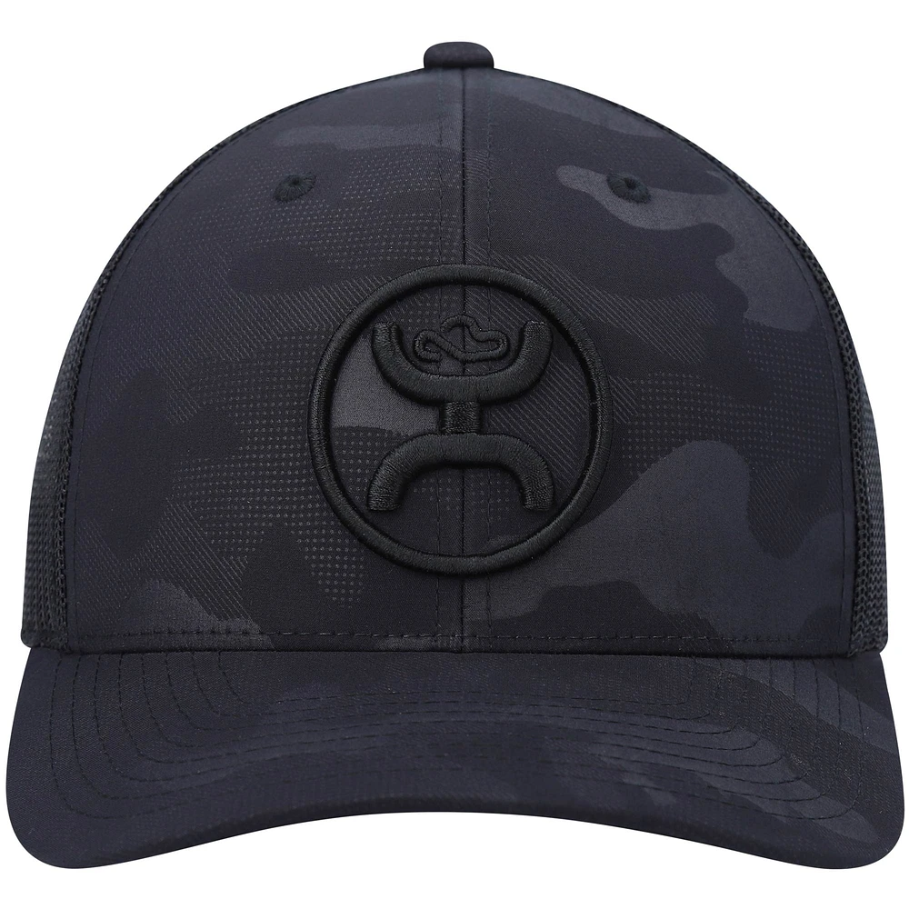 Men's HOOey Black O-Classic Trucker Snapback Hat