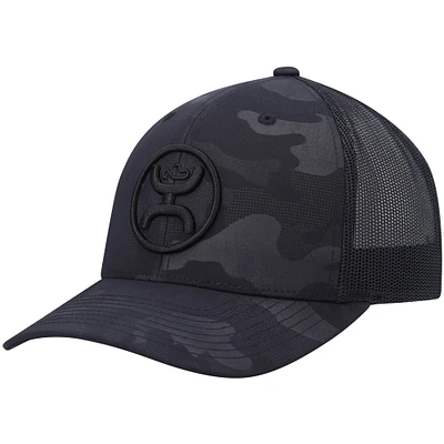 Men's HOOey Black O-Classic Trucker Snapback Hat