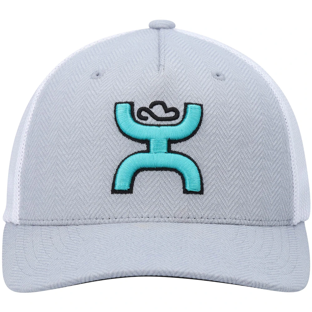 Men's HOOey Gray/White Coach Flex Hat