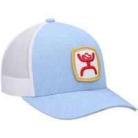 Men's HOOey Light Blue/White Zenith Trucker Snapback Hat
