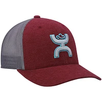 Men's HOOey Maroon/Gray Sterling Trucker Snapback Hat