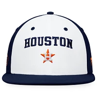 FBC ASTROS NAVY WHITE MLB ICONIC COLOR BLOCKED FITTED CAN HATMENHIC