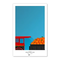 Houston Astros Minute Maid Park 11'' x 17'' Minimalist Stadium Poster Art Print